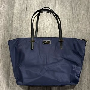 EUC Navy blue Kate Spade Diaper bag with shoulder straps